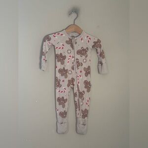 $18 ADD ON Bums and roses bamboo Gingerbread Christmas KYTE‎ Footie pajamas 3-6M